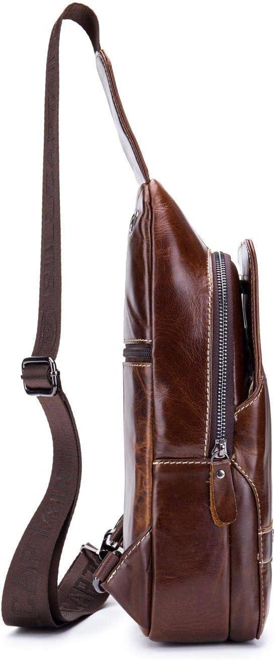 Leather Business Sling Bag – Compact & Timeless