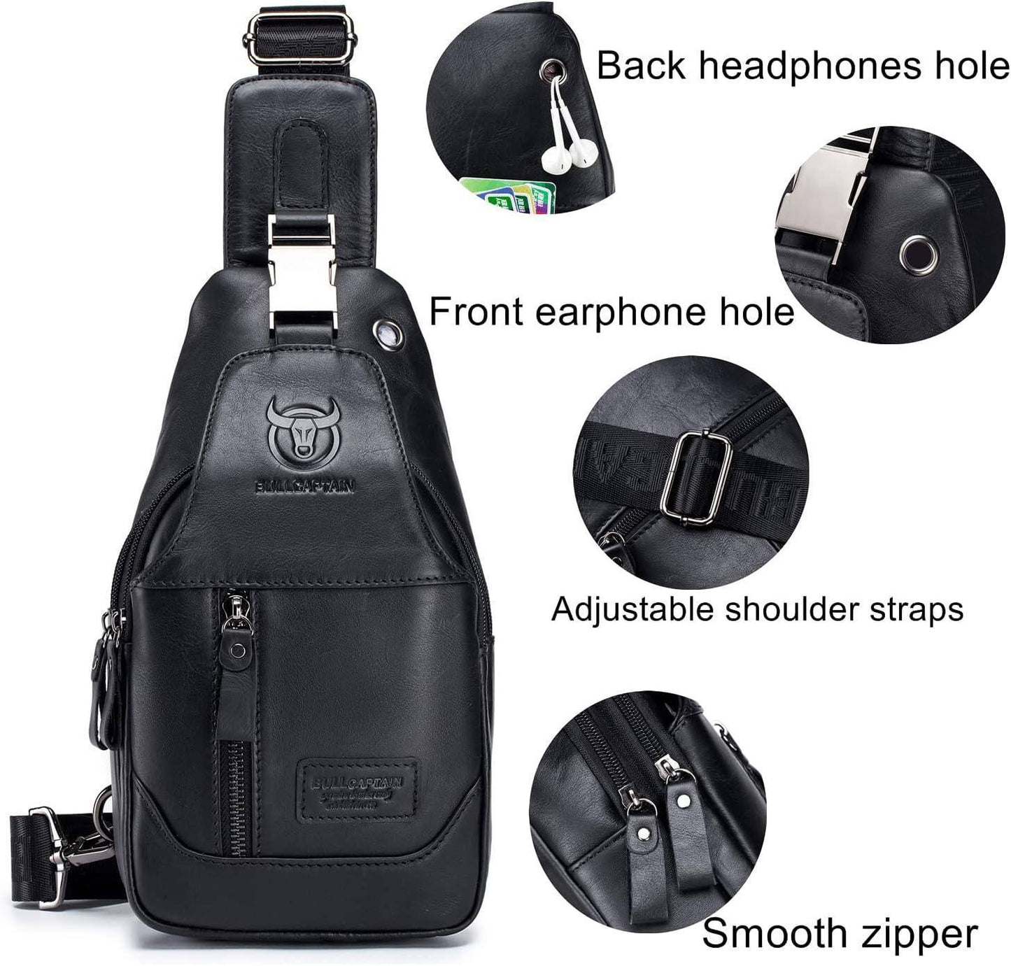 Leather Casual Crossbody Sling Bag – Sleek & Functional