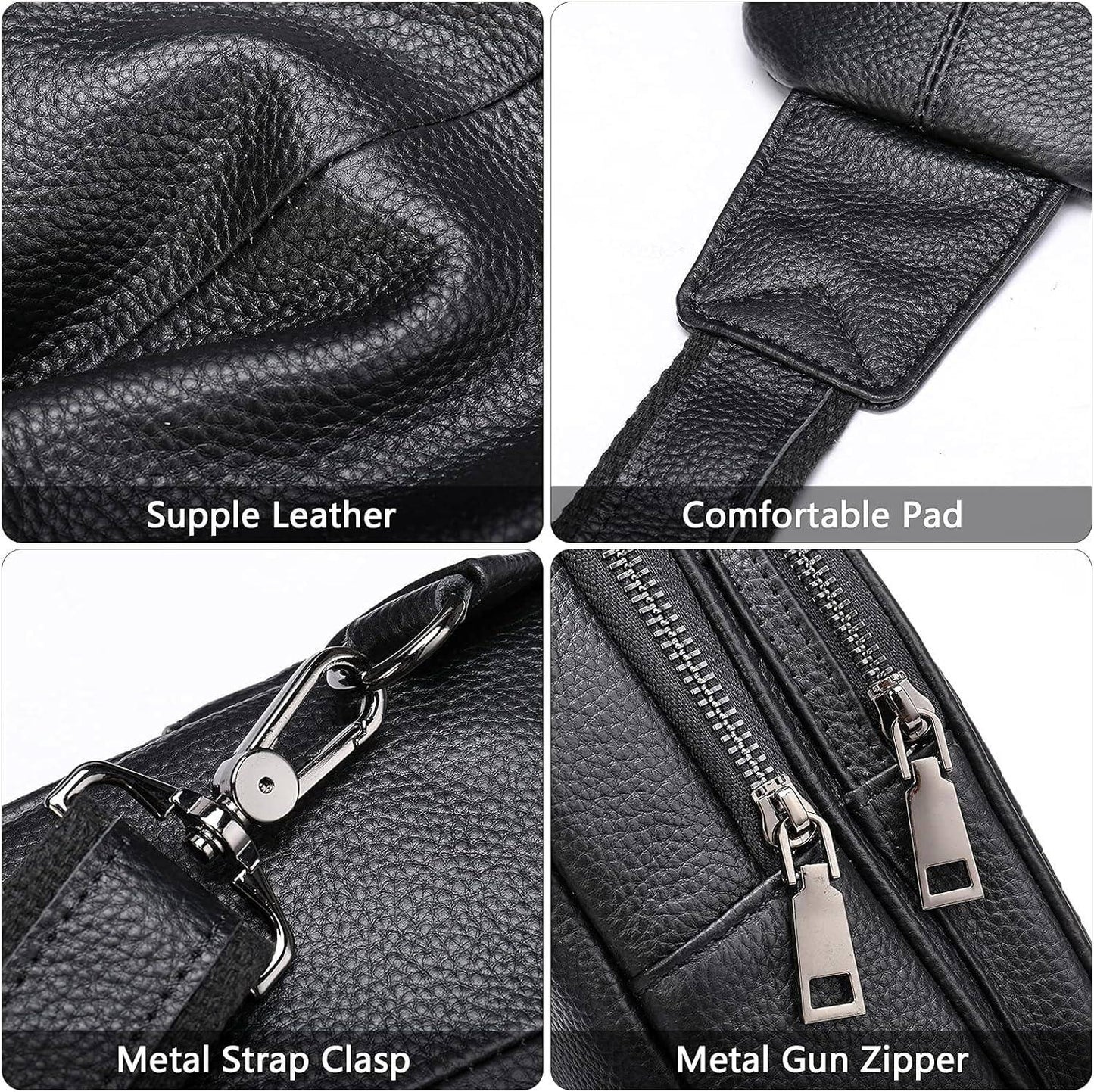 Crocodile Leather Sling Bag – Bold & Refined