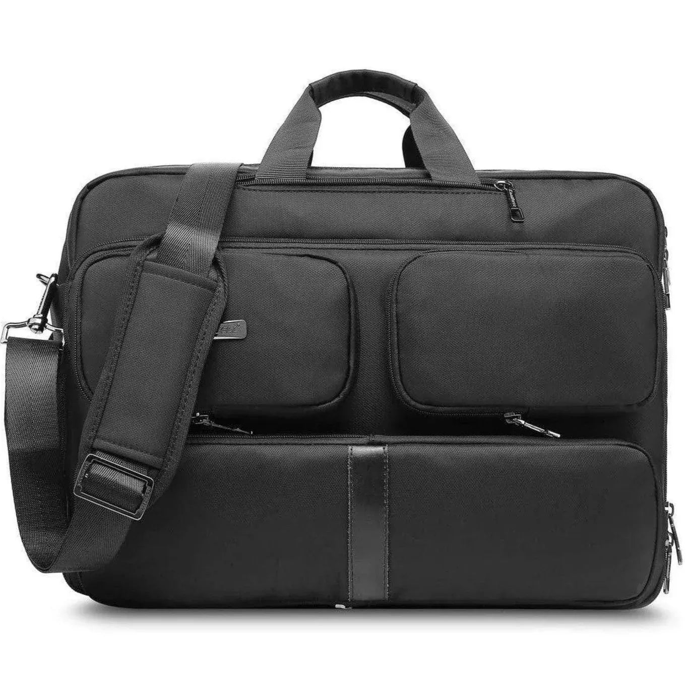 Oxford Canvas Messenger Bag – 3-in-1 Convertible Laptop Briefcase