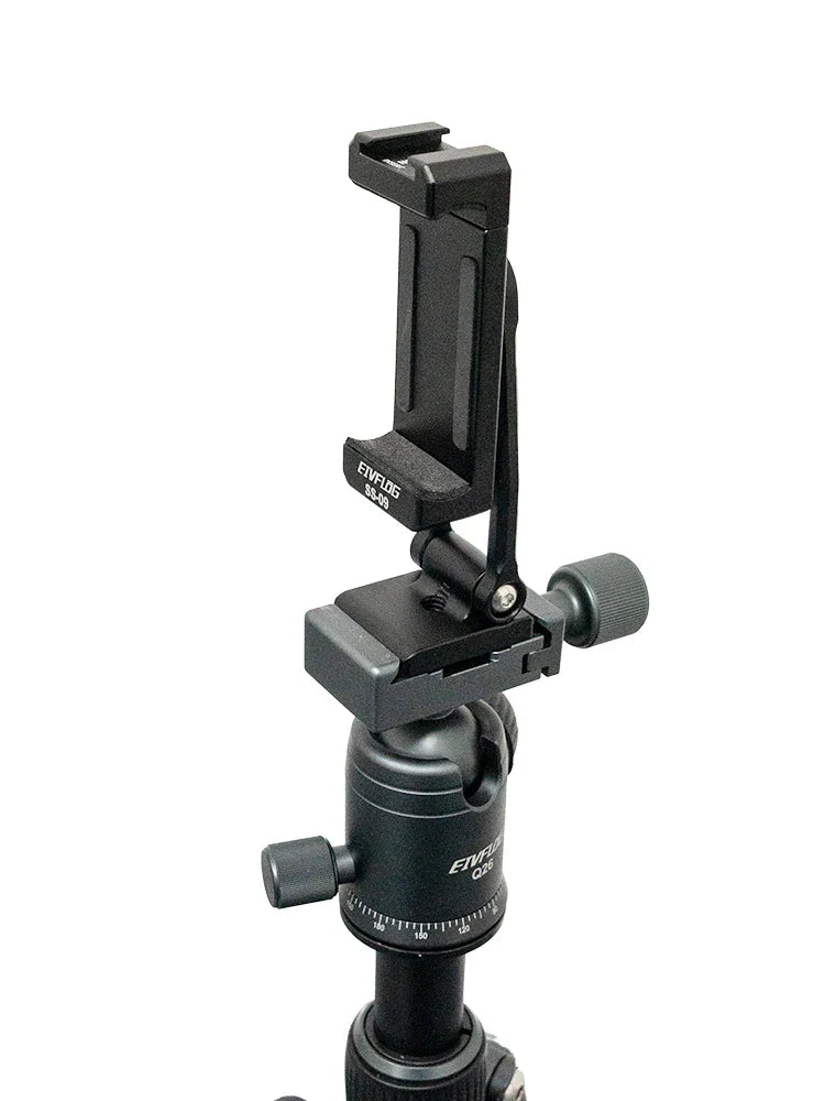 Linkogear Aluminum Phone Clamp Mount 360° Rotating Cold Shoe Tripod