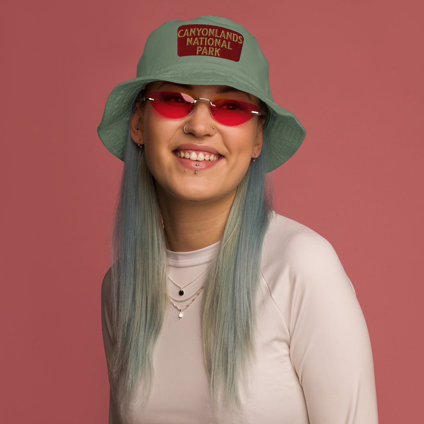 Canyonlands National Park Embroidered Organic Bucket Hat