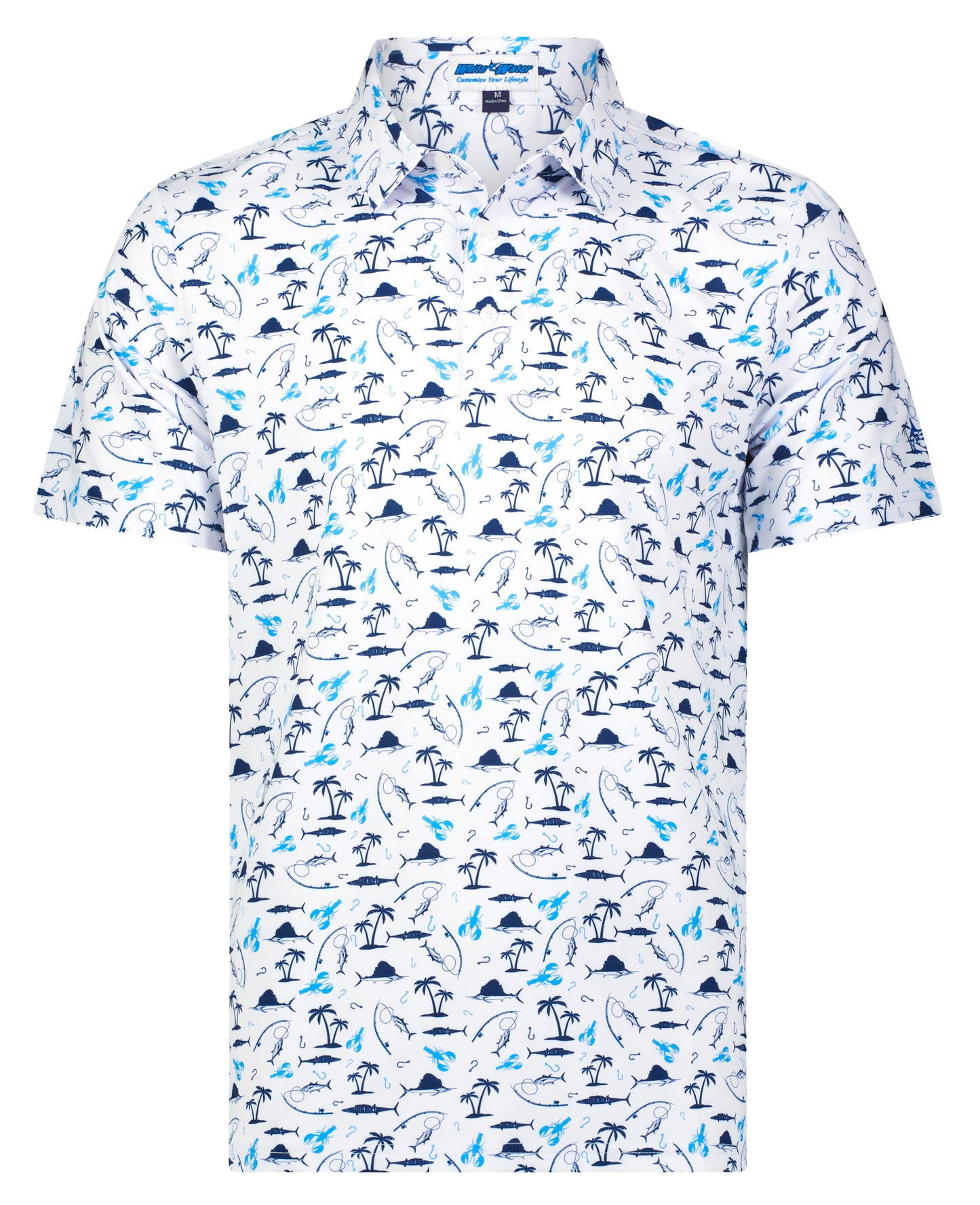 Nautical Print Polo