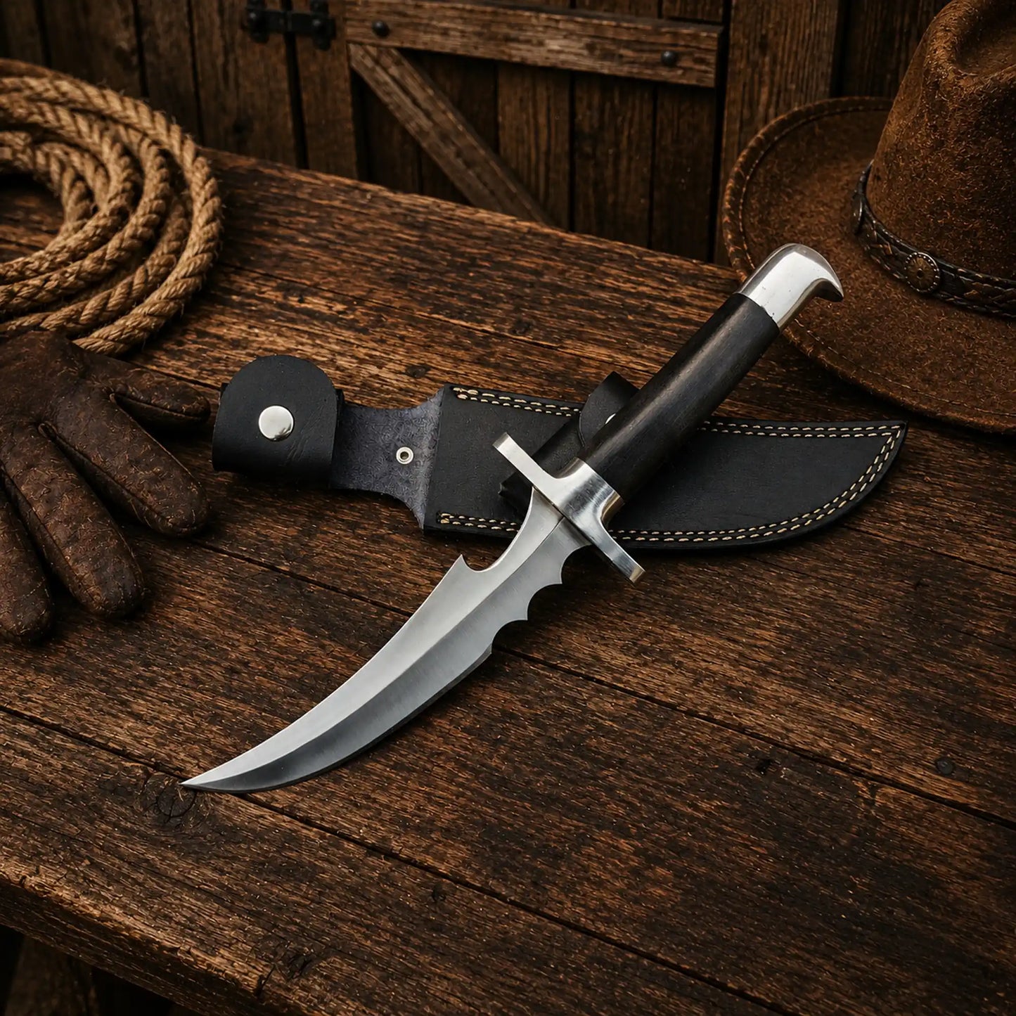 Red Hood Inspired Knife – D2 Steel Anime Cosplay Prop Blade