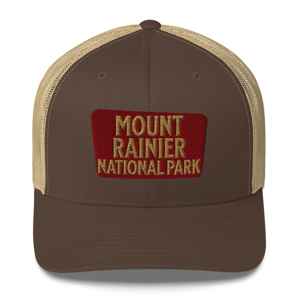 Mount Rainier National Park Embroidered Trucker Hat