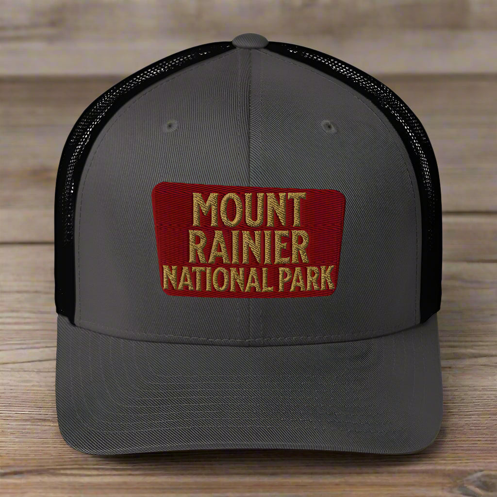 Mount Rainier National Park Embroidered Trucker Hat