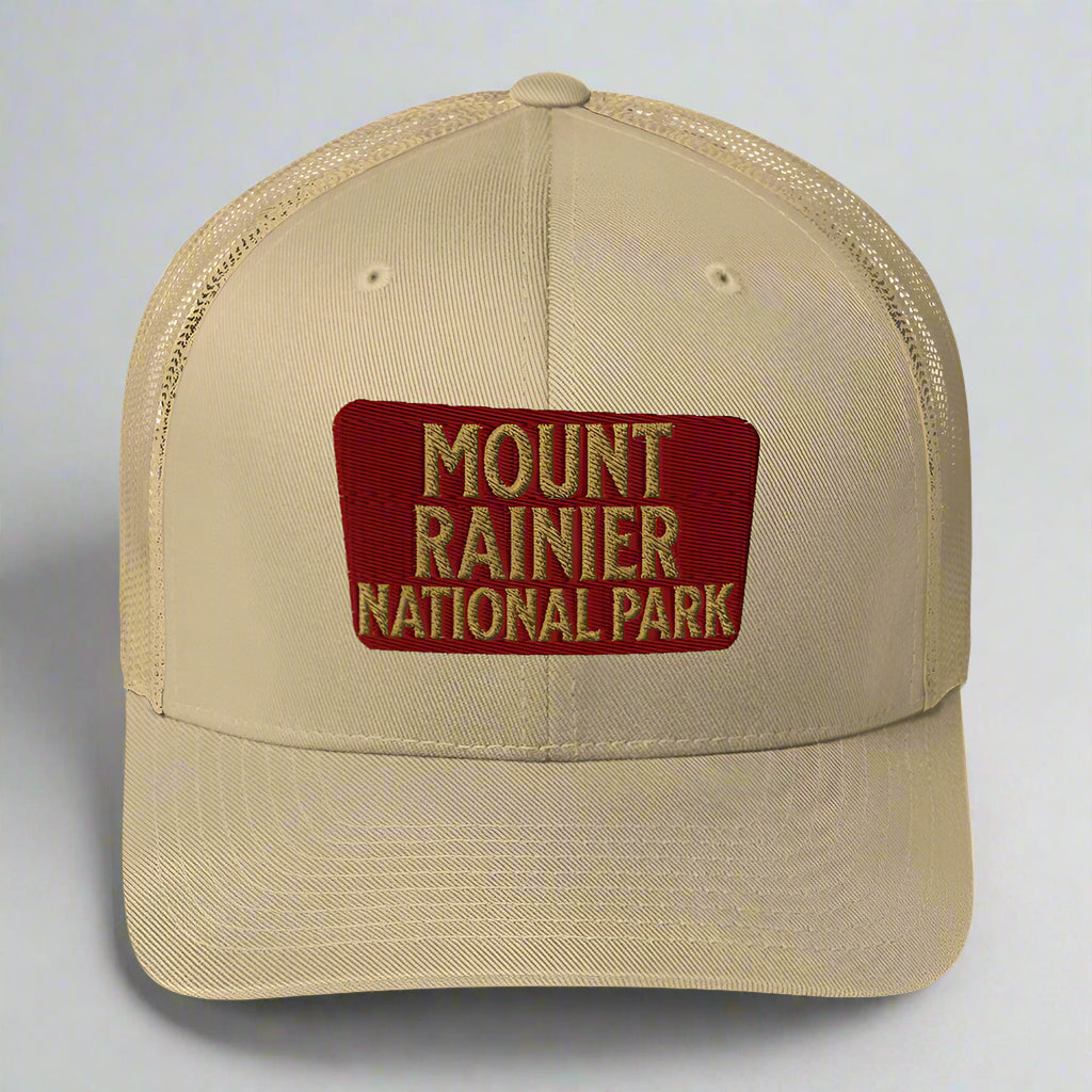 Mount Rainier National Park Embroidered Trucker Hat