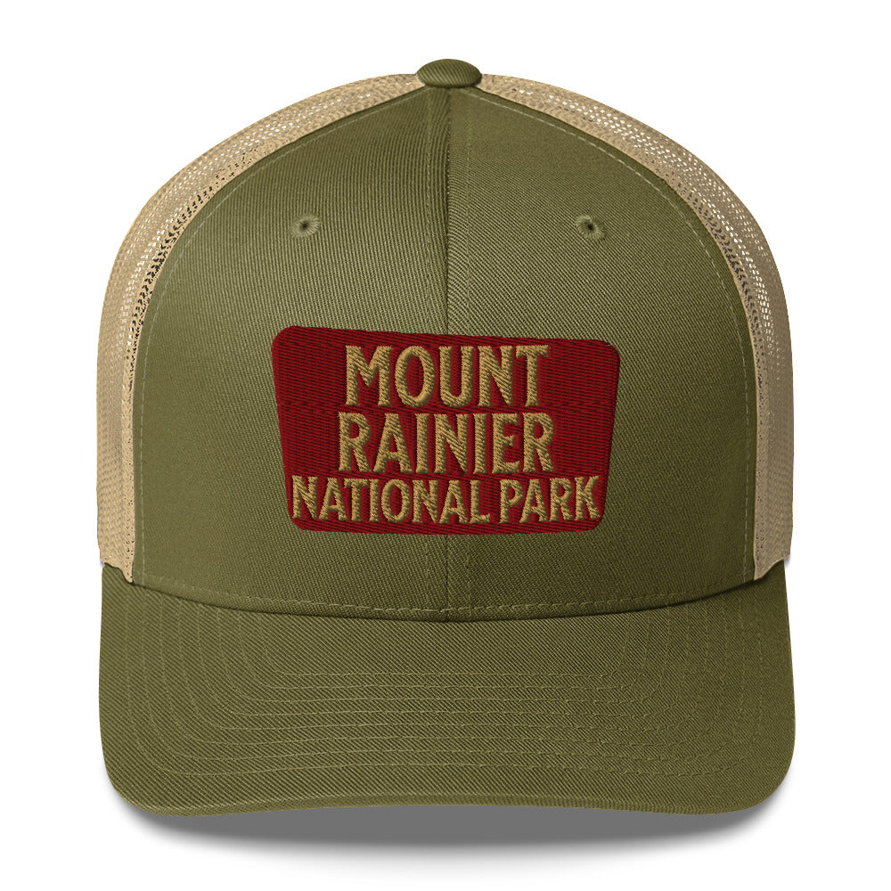 Mount Rainier National Park Embroidered Trucker Hat