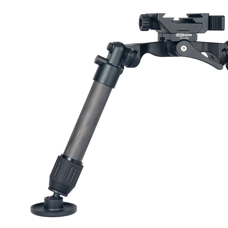 Linkogear HB-C05M Carbon Fiber Bipod Arca & Picatinny 7–10.1" - Black