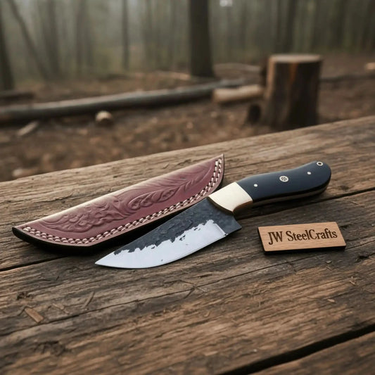 Handmade Knife - High Carbon Steel Blade & Ox Horn Handle