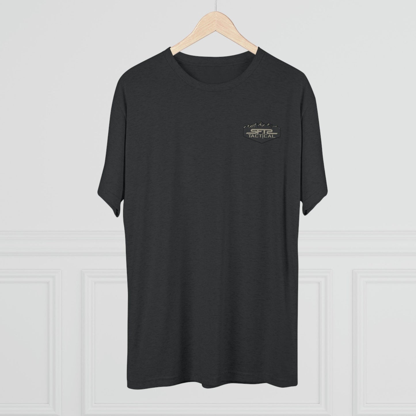 Camo Logo Mountain - Tri-Blend Crew Tee