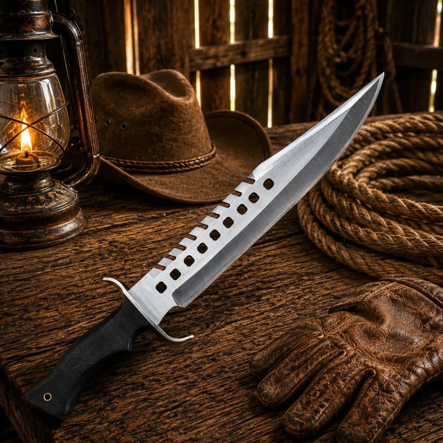 Walking Dead Negan Bowie Knife – Stainless Steel With Sheath