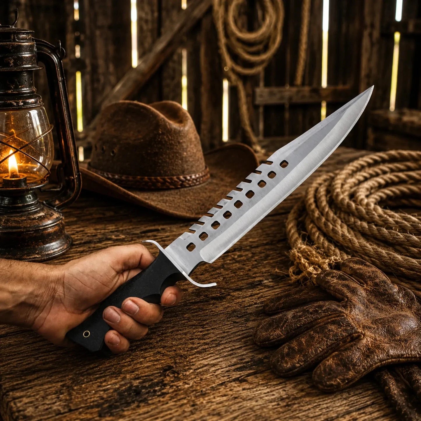 Walking Dead Negan Bowie Knife – Stainless Steel With Sheath